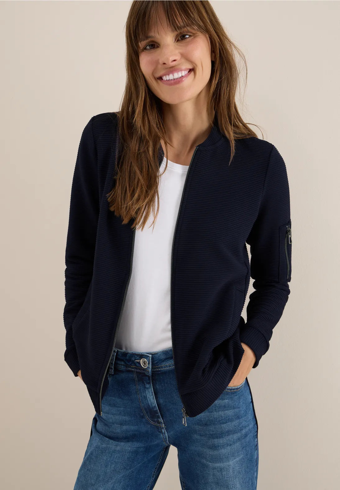 Cecil Ottoman Jacket In Navy