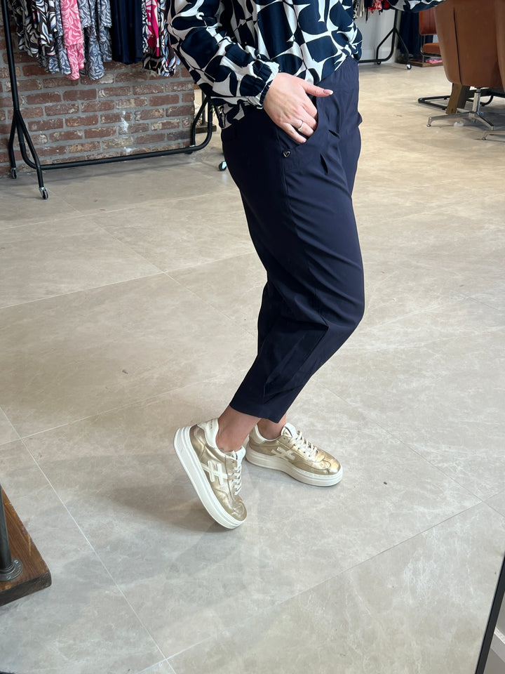 Stehmann Rachell Bengaline Trousers In Navy
