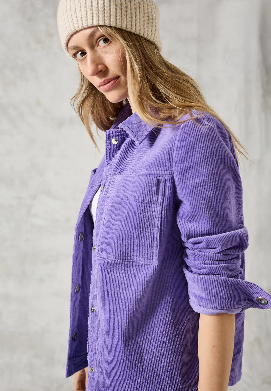 Cecil Cord Jacket In Wild Lilac