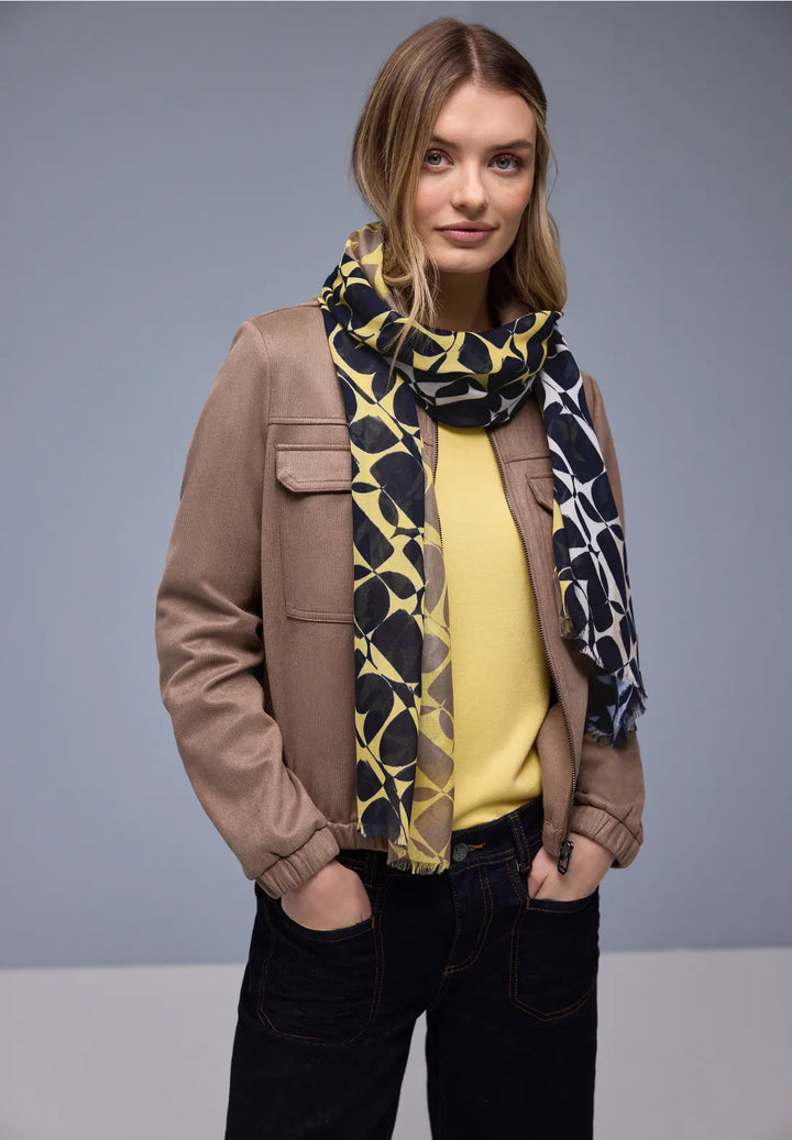 Street One Modal Print Scarf In Multi