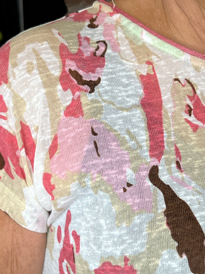 Soya Concept Aretha T-Shirt In Pink Multi