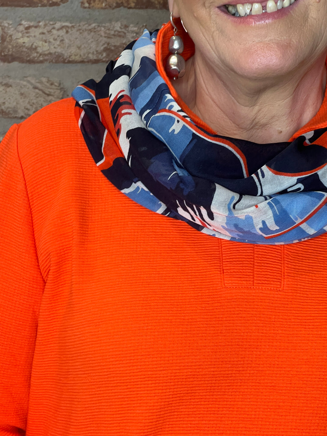 Cecil Polo Shirt In Cherry Tomato Orange