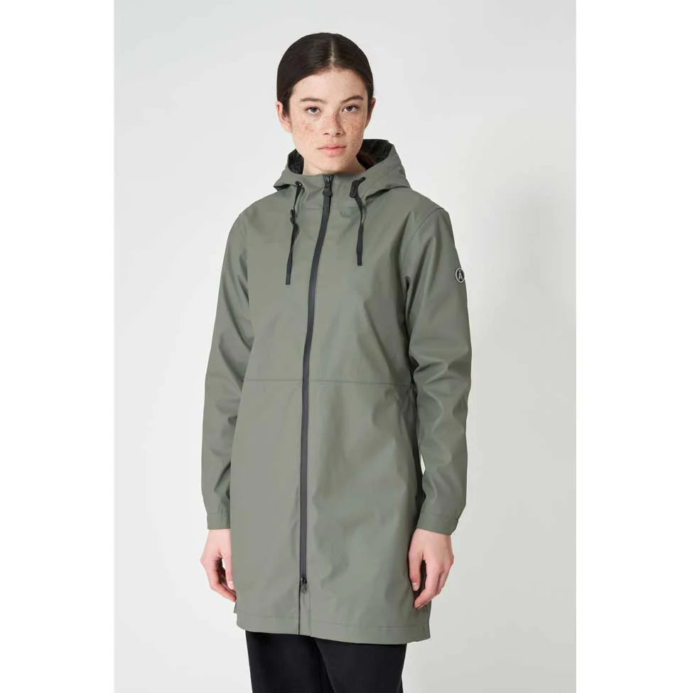 Tanta vand raincoat in mulled basil