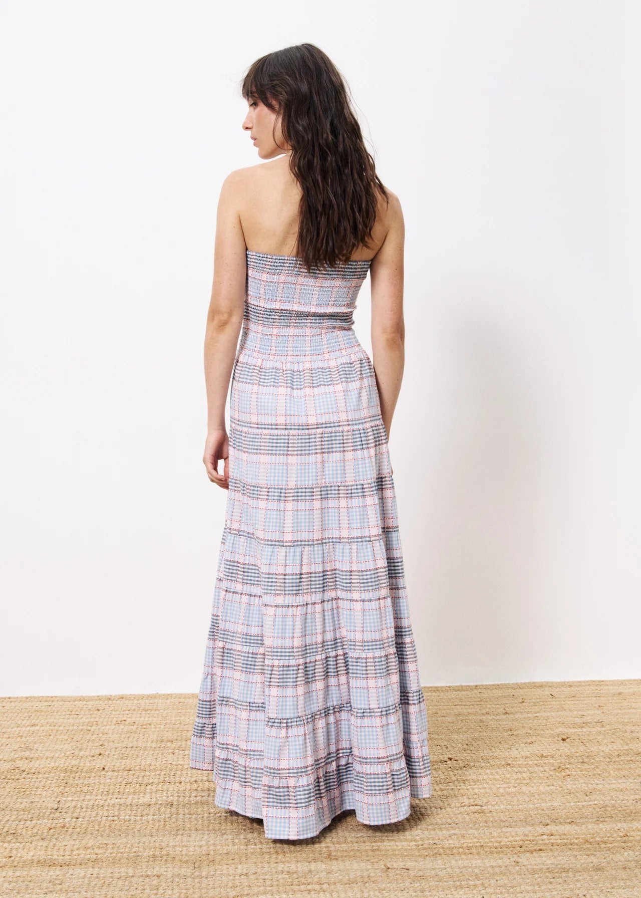FRNCH Dalel Striped Dress In Blue Multi