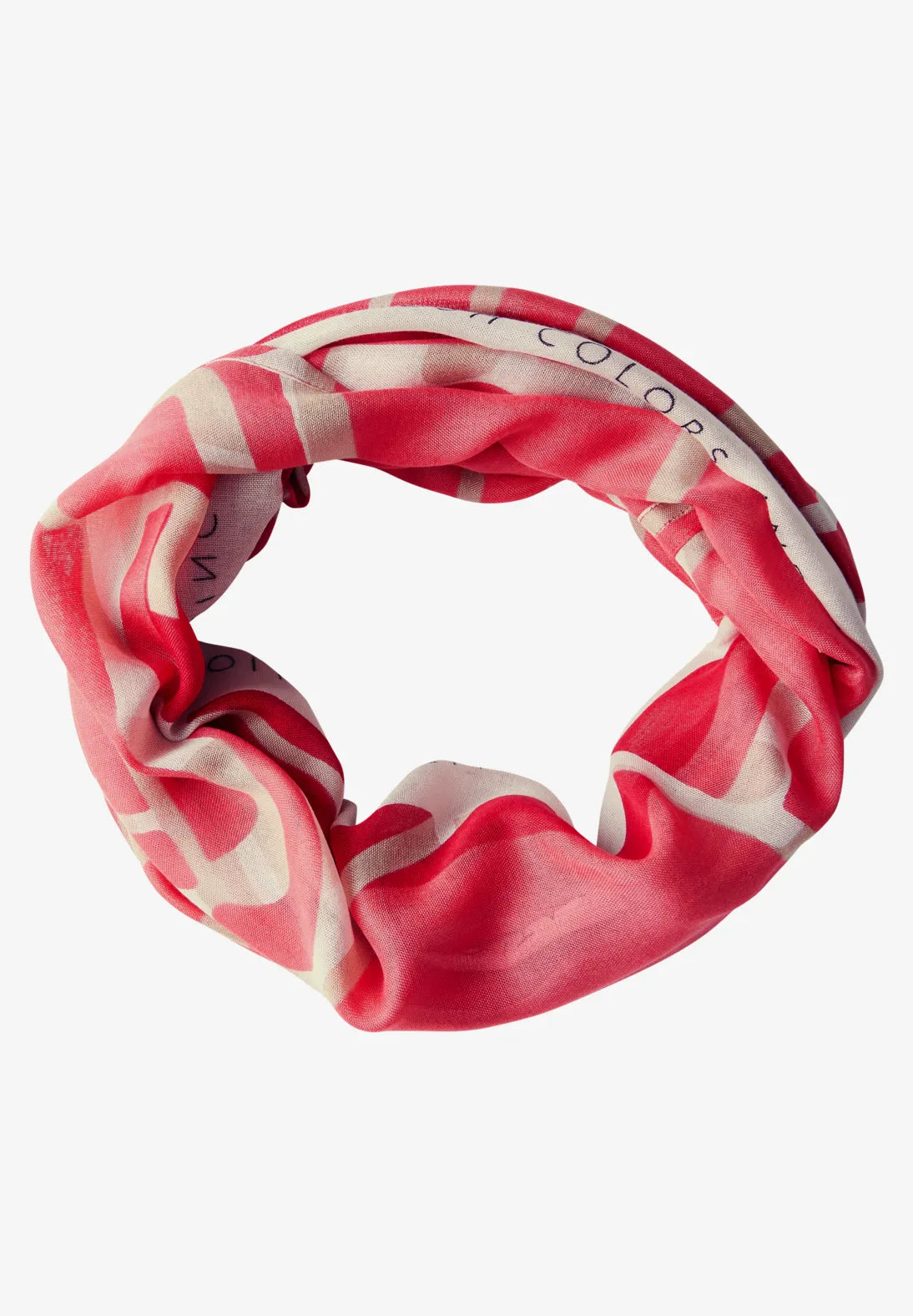 Street One Print Loop Snood In Sugar Coral