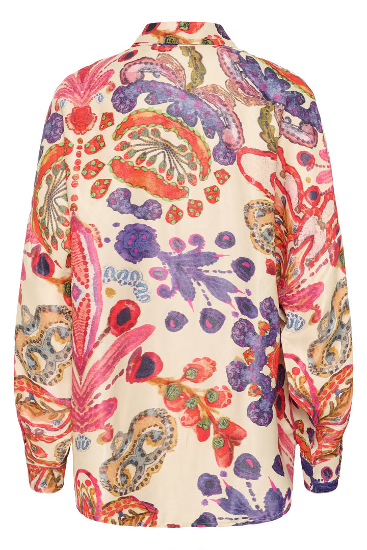 Culture Floral Shirt In Blue & Pink