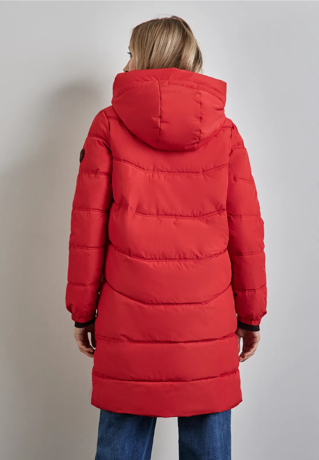 Street One Padded Coat In Carpet Red