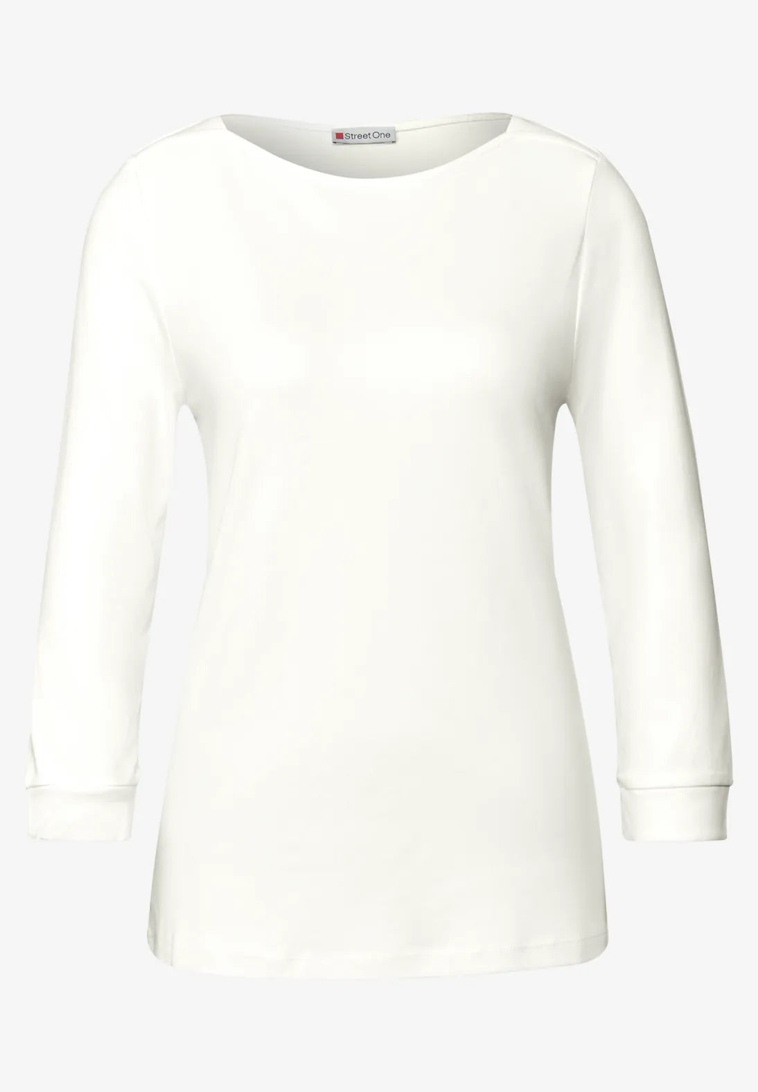 Street One Boat neckline Top In Off white