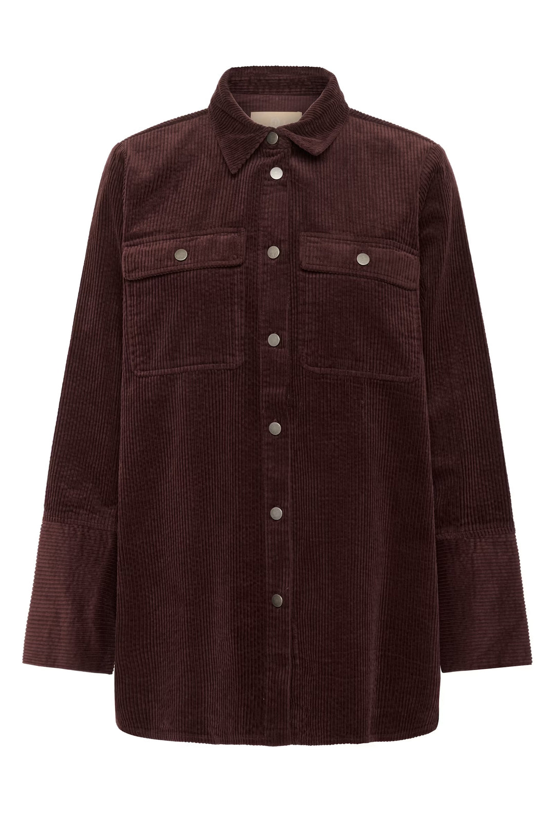 Culture Cubaela Cord Jacket In Bitter Chocolate