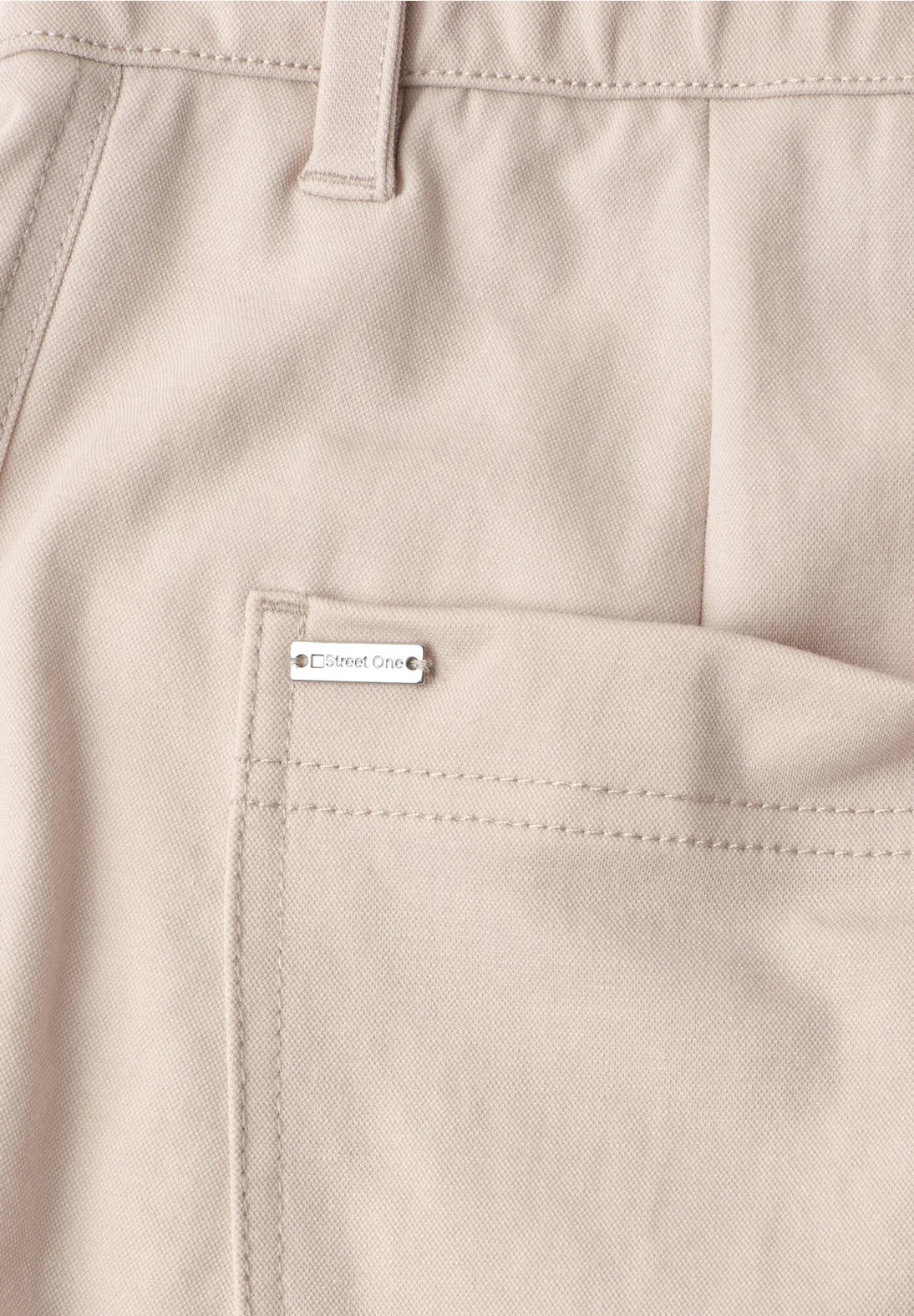 Street One Barrel Trousers In Clay Sand