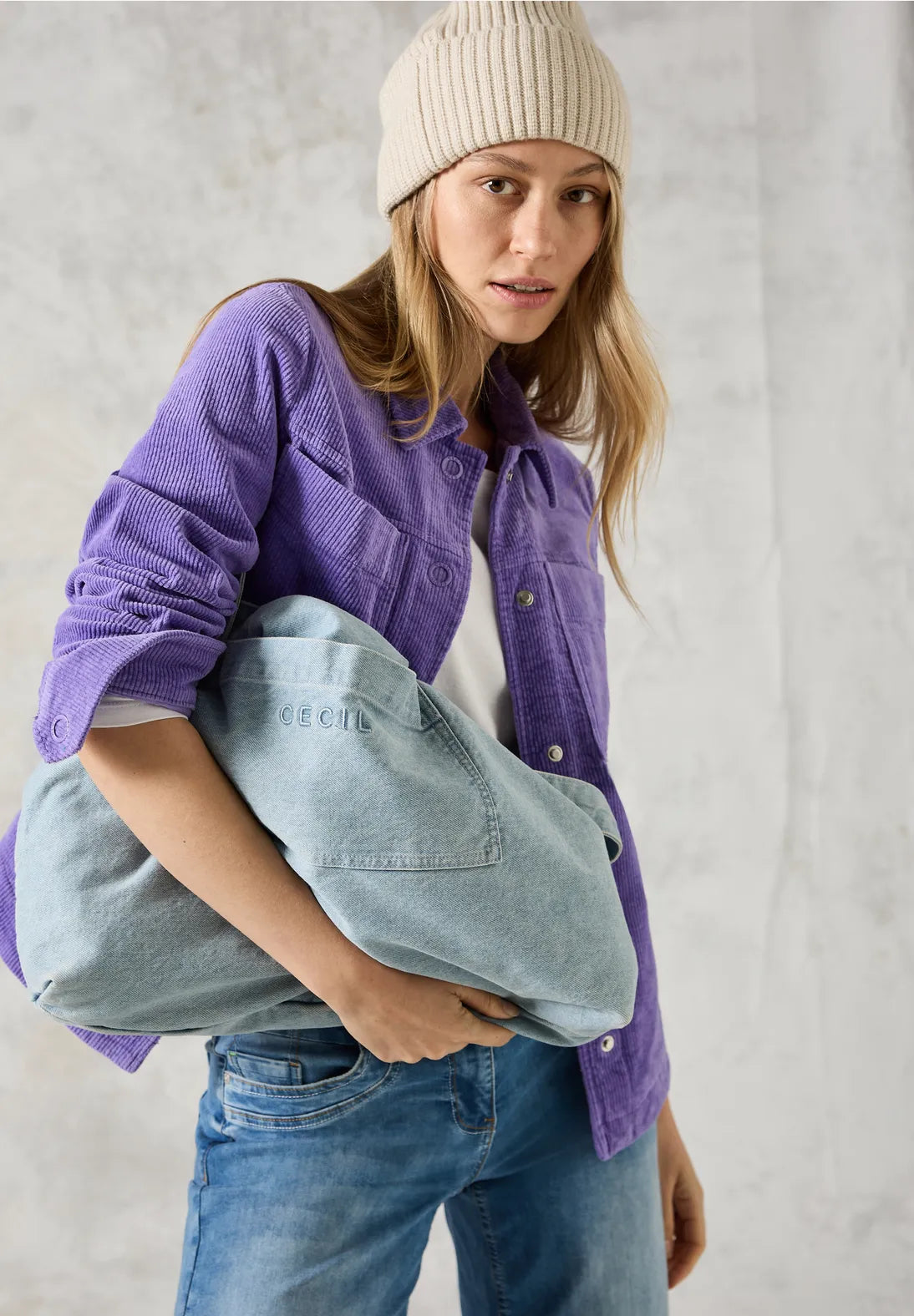 Cecil Cord Jacket In Wild Lilac