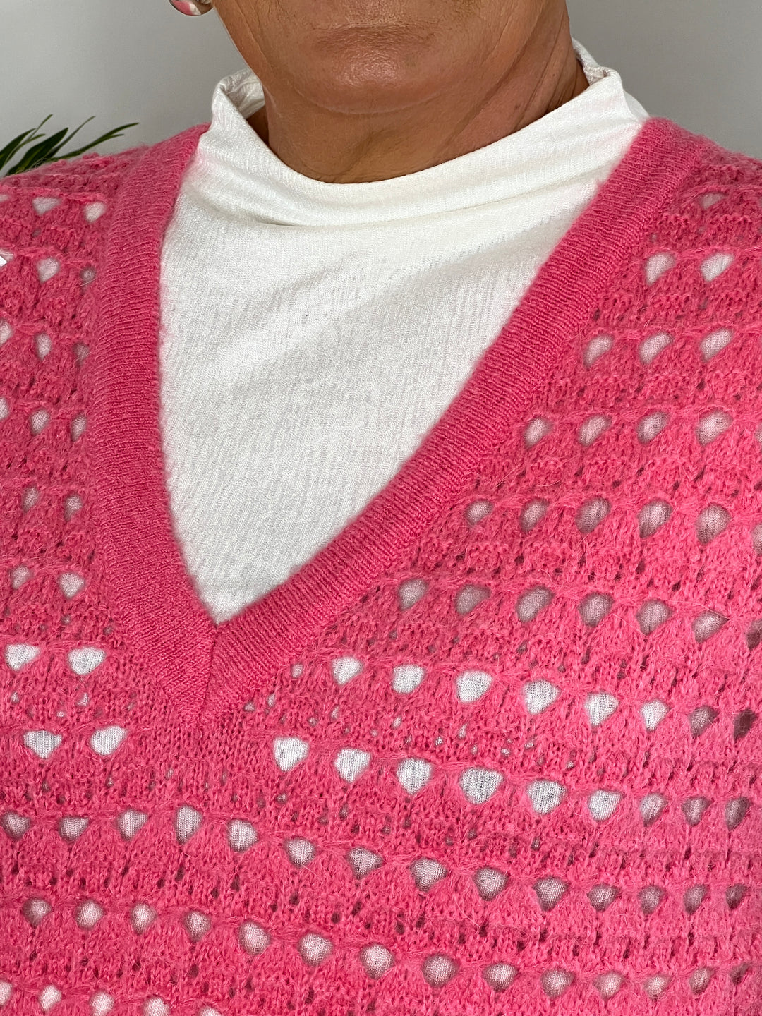 Nümph Nulaya Vest In Pink Lemonade