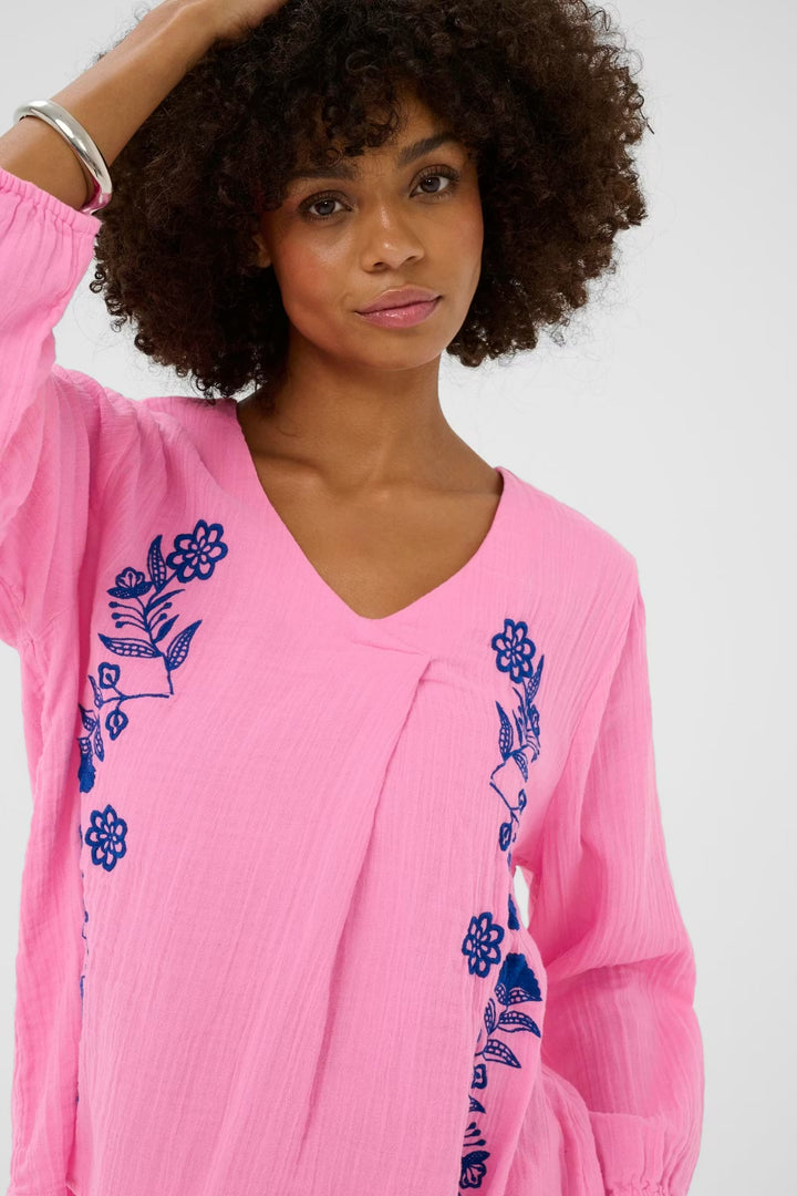 Culture Elina Blouse In Begonia Pink