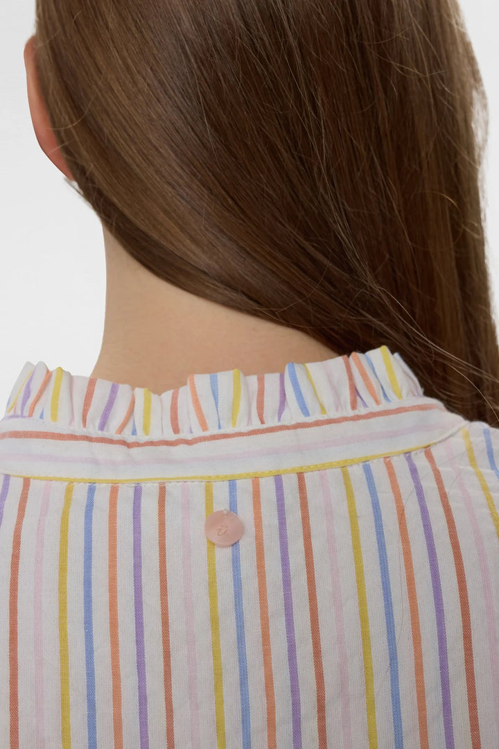 Nümph Nutashia Striped Blouse In Popcorn