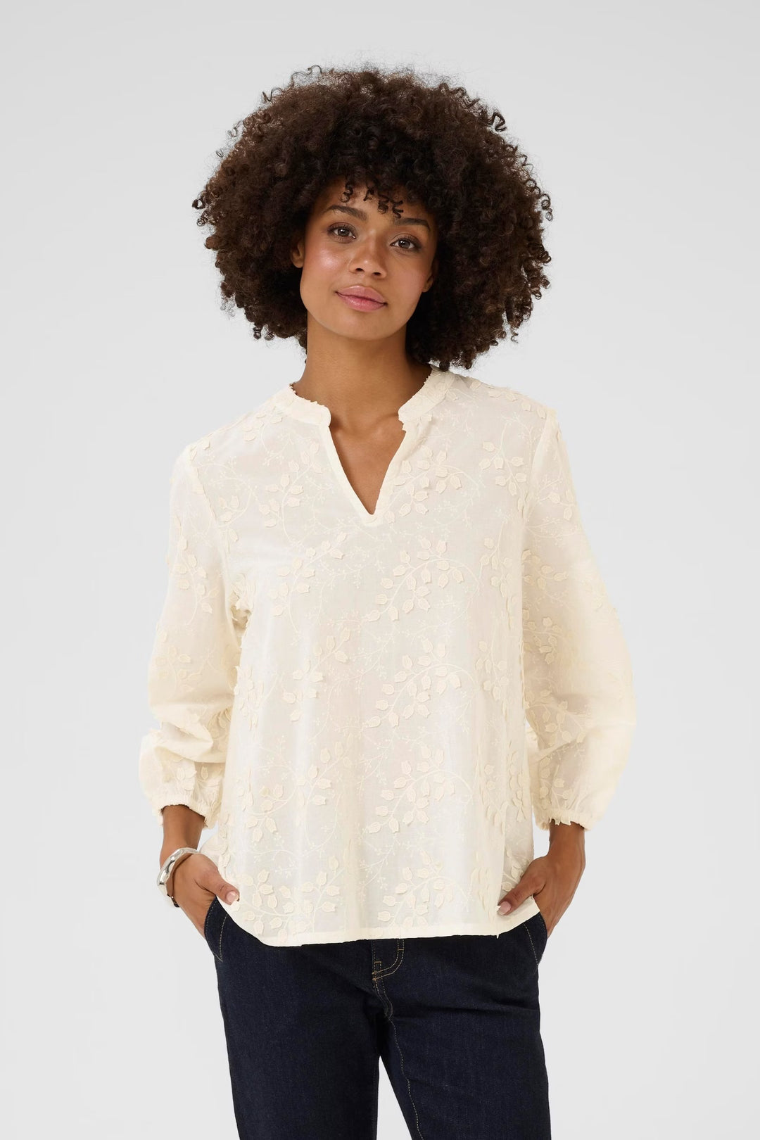 Culture Cunedia Blouse In Whitecap