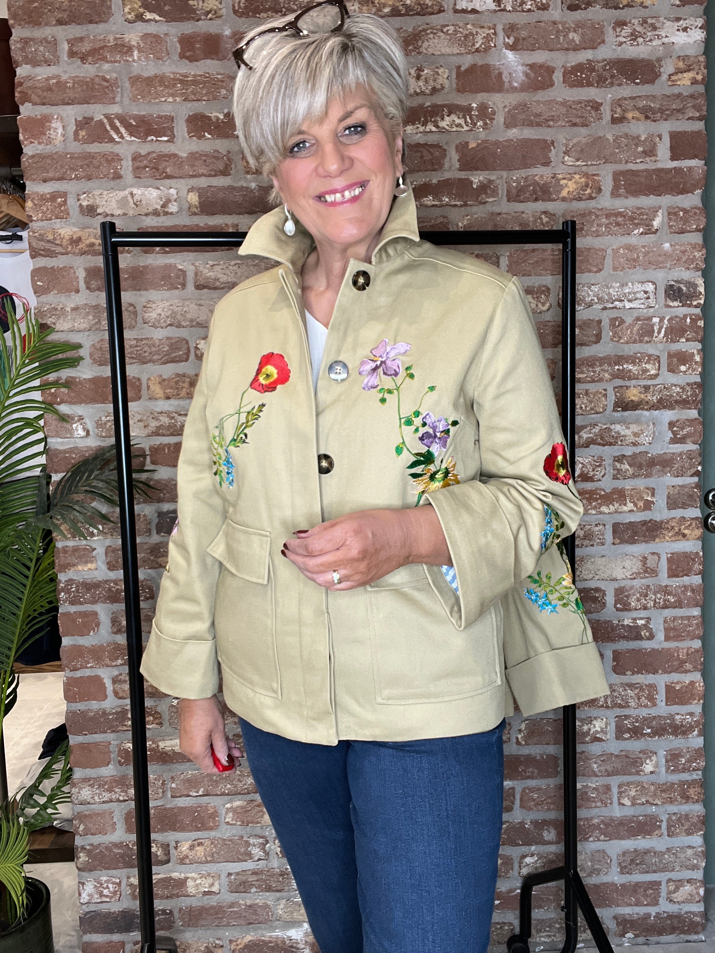 Nümph Nuvivalli Embroidery Jacket In Irish Cream