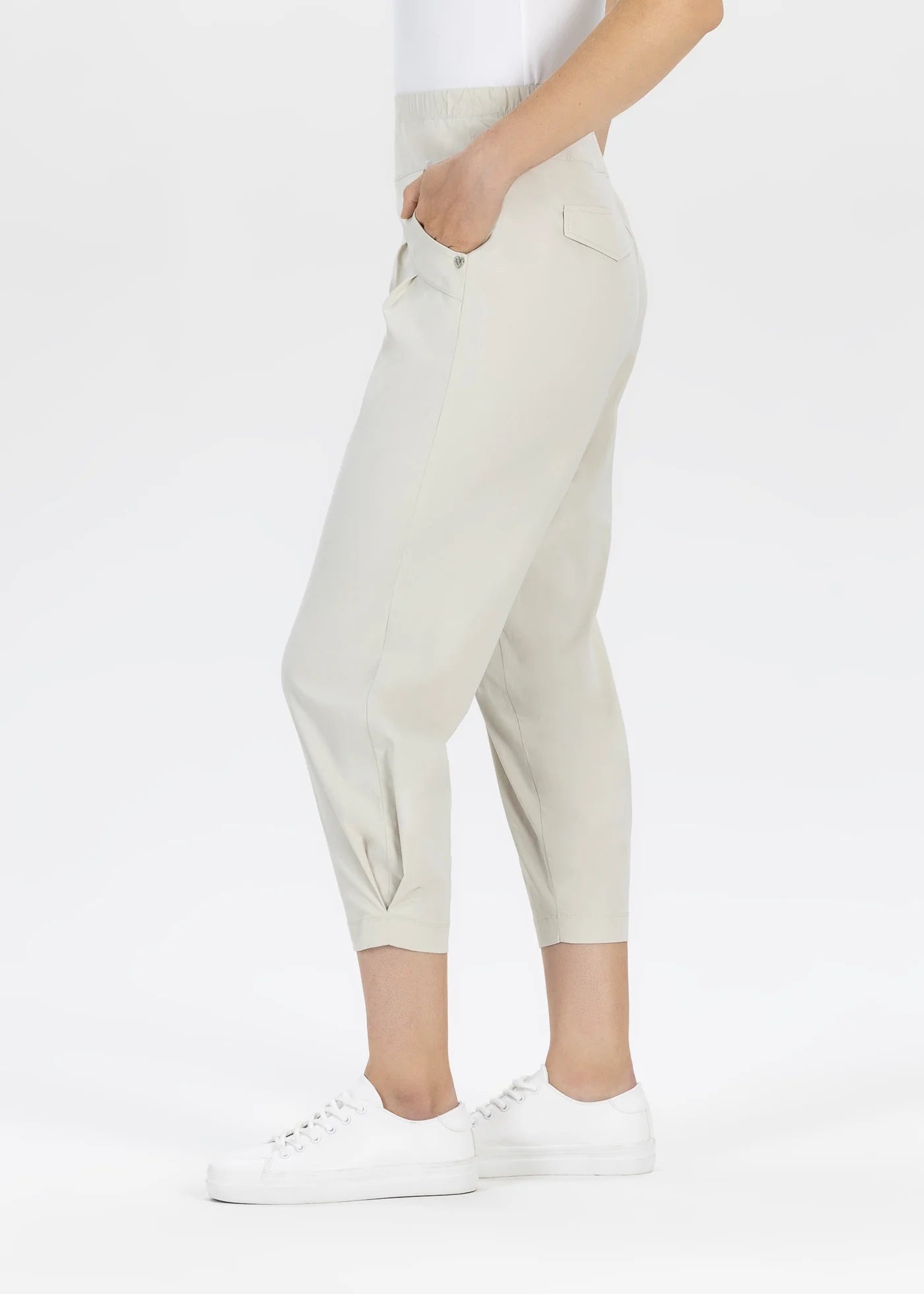 Stehmann Rachell Bengaline Trousers In Stone