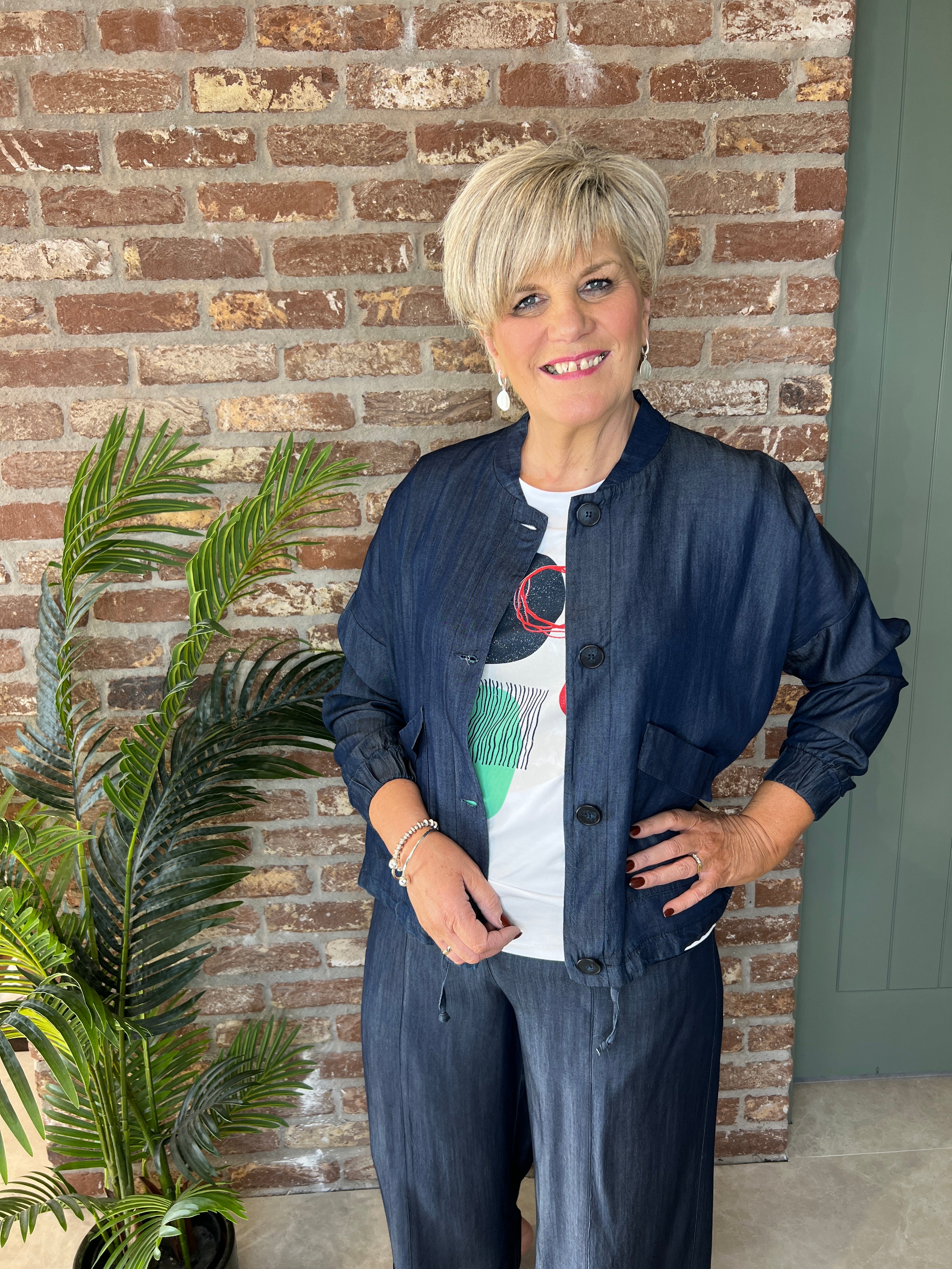 Peruzzi Lux Jean jacket In Denim