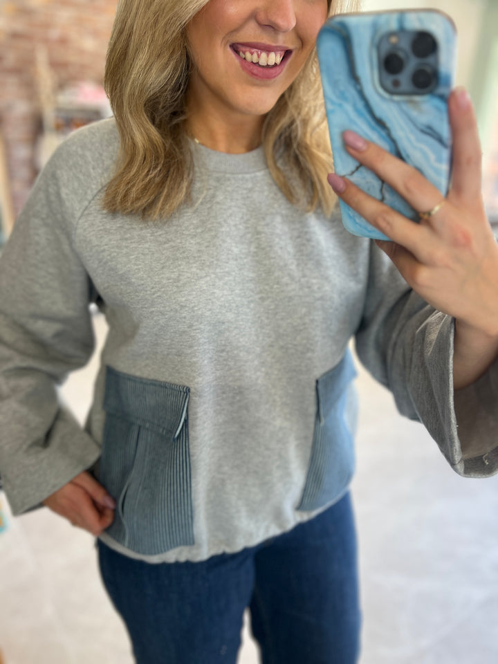 Nümph Nuzhelly Sweatshirt In Medium Grey