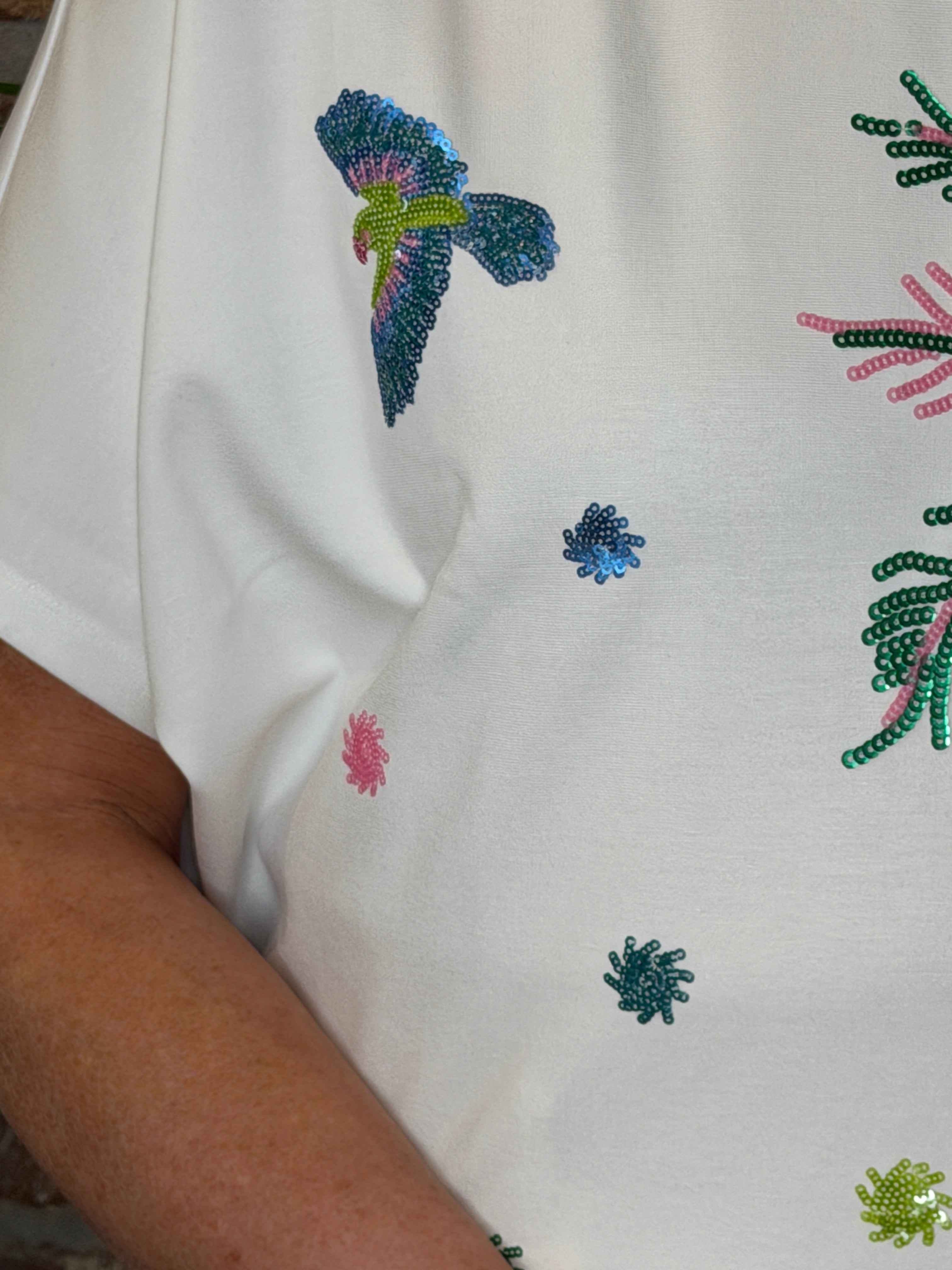Milano Italy Patterned Sweatshirt In Off white