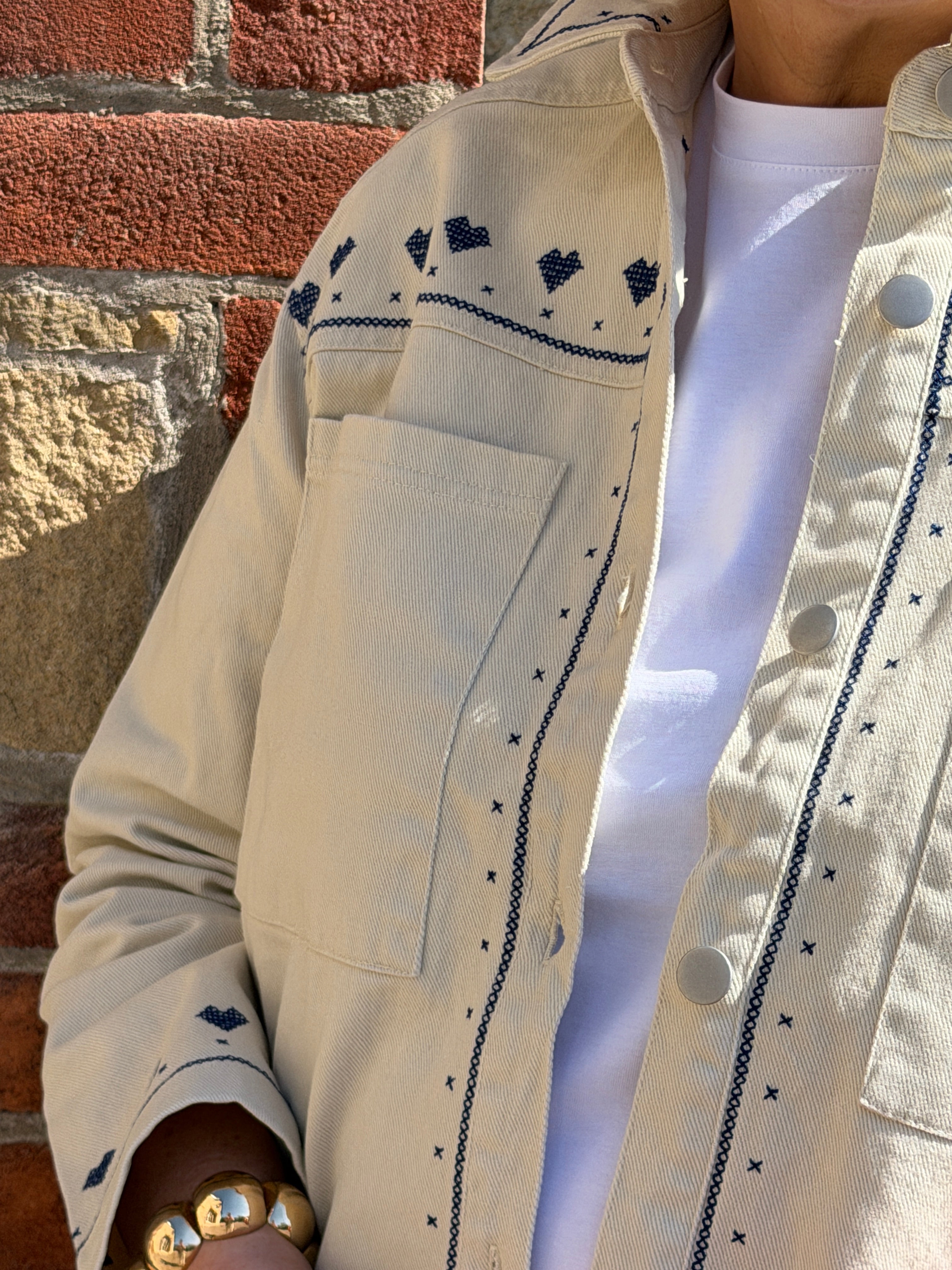 Saint Tropez Jacket in Turtledove White