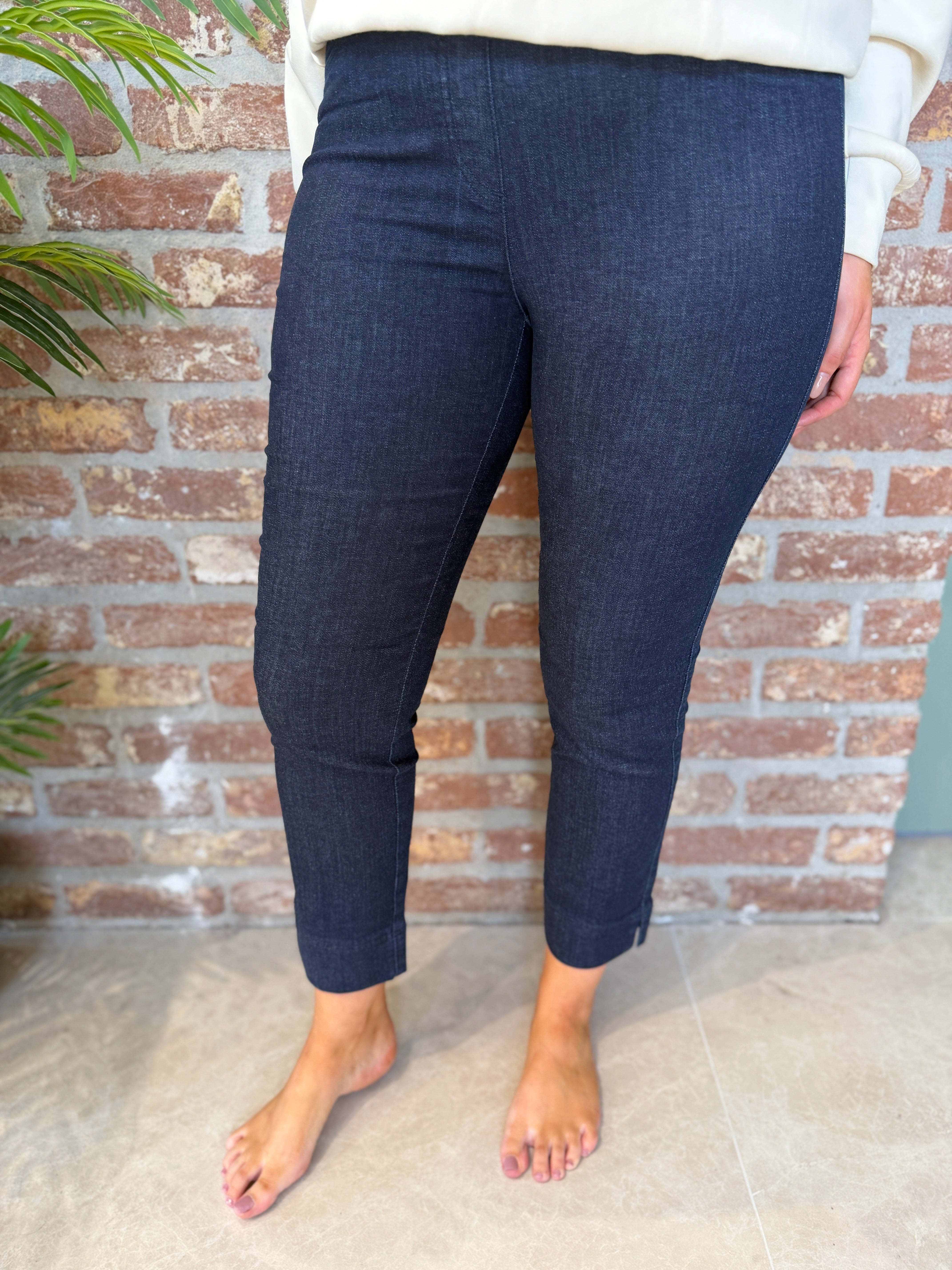 Stehmann Igor Pull on 6/8 Jeans In Dark Eclispe