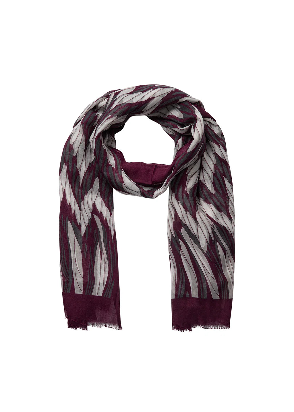 Soya Concept Idamarie Scarf In wine Multi