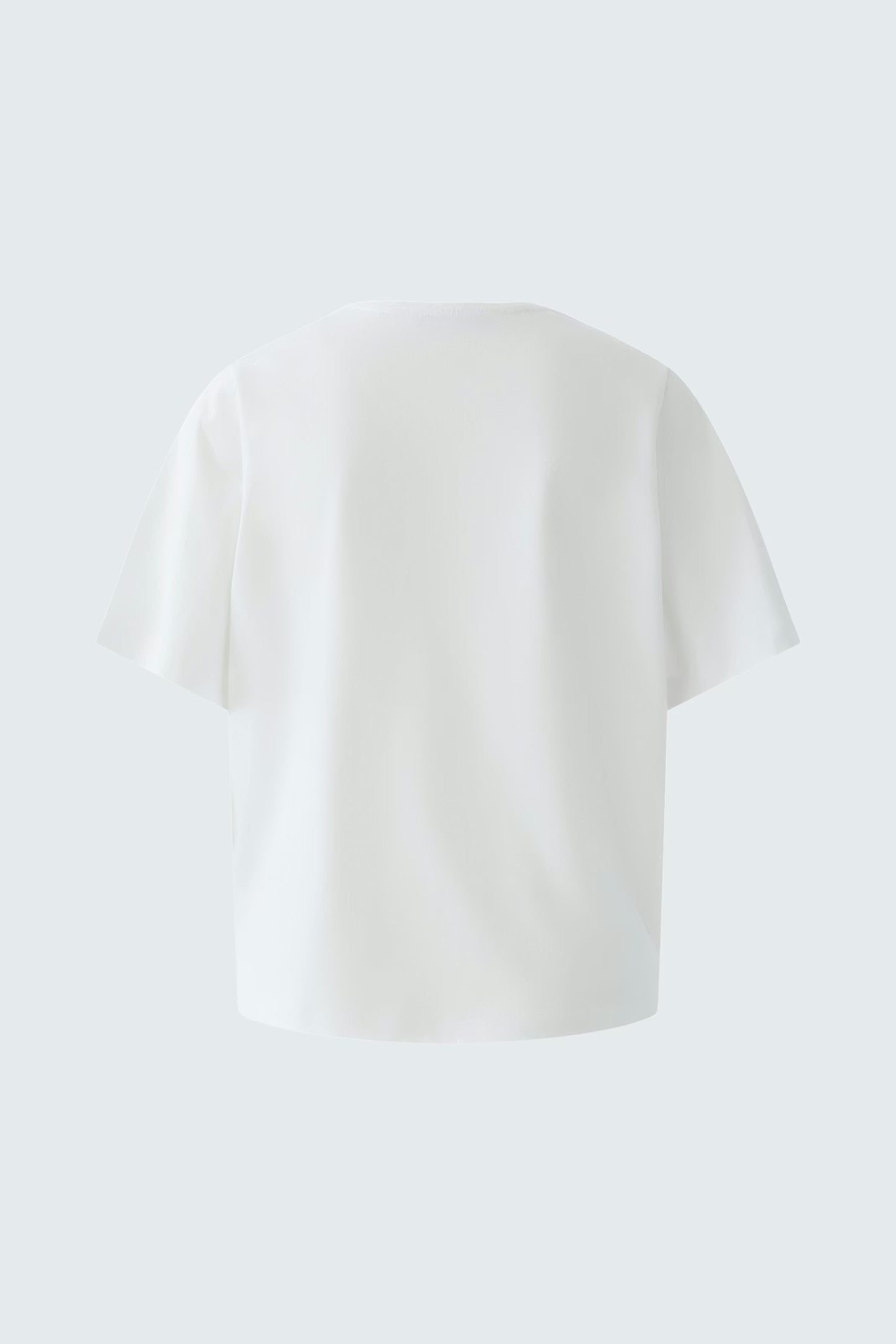 Oui Floral T-shirt In Optic White