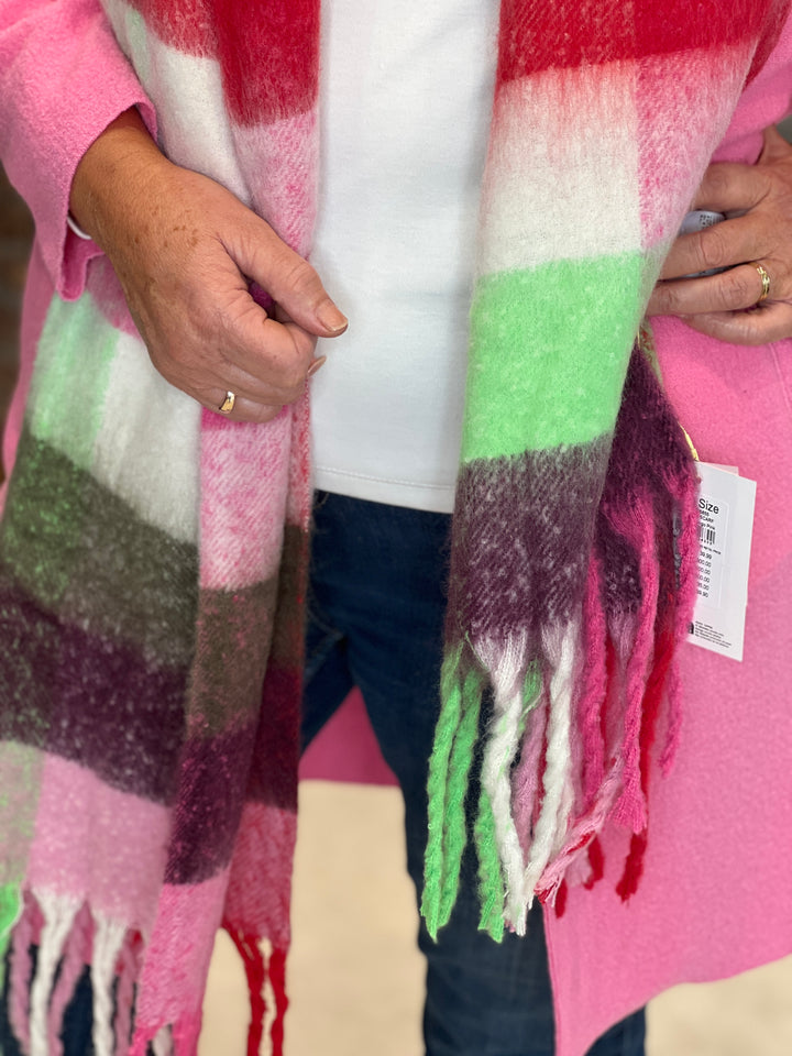 Nümph Nusasha Scarf In Pink Multi