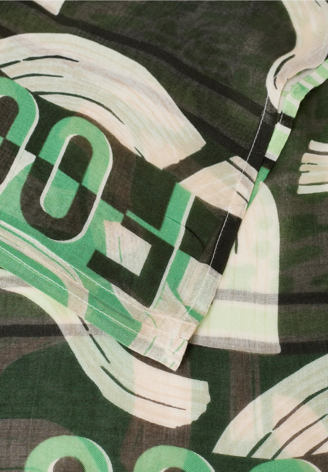 Cecil Print Loop Snood In Raw Khaki