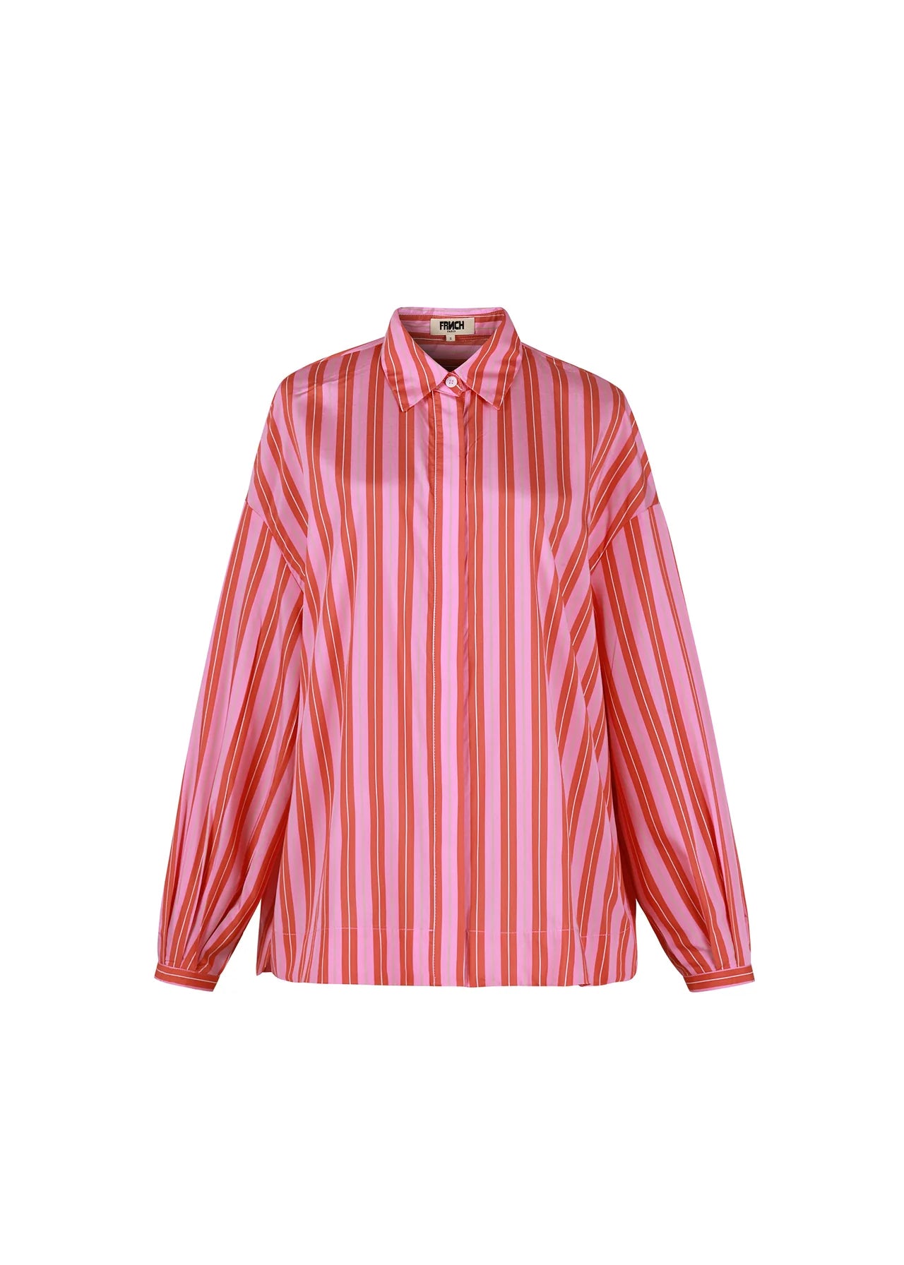 FRNCH Catherine Striped Shirt In Rose Multi