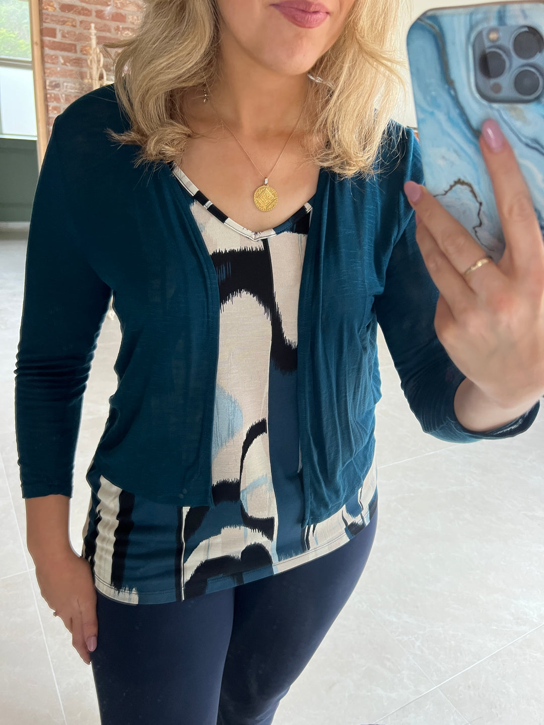 Street One Over Jacket In Tide Blue