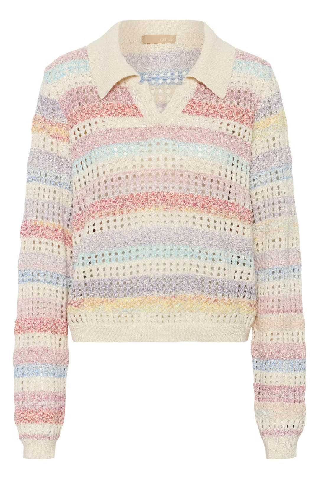 Culture Striped Pullover In Multi stripe