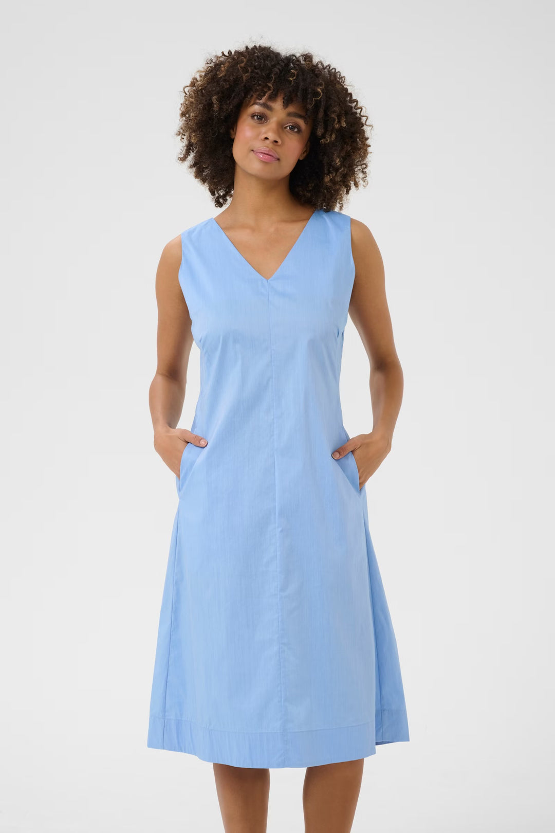 Culture Cunovi Sleeveless Dress In Forever Blue