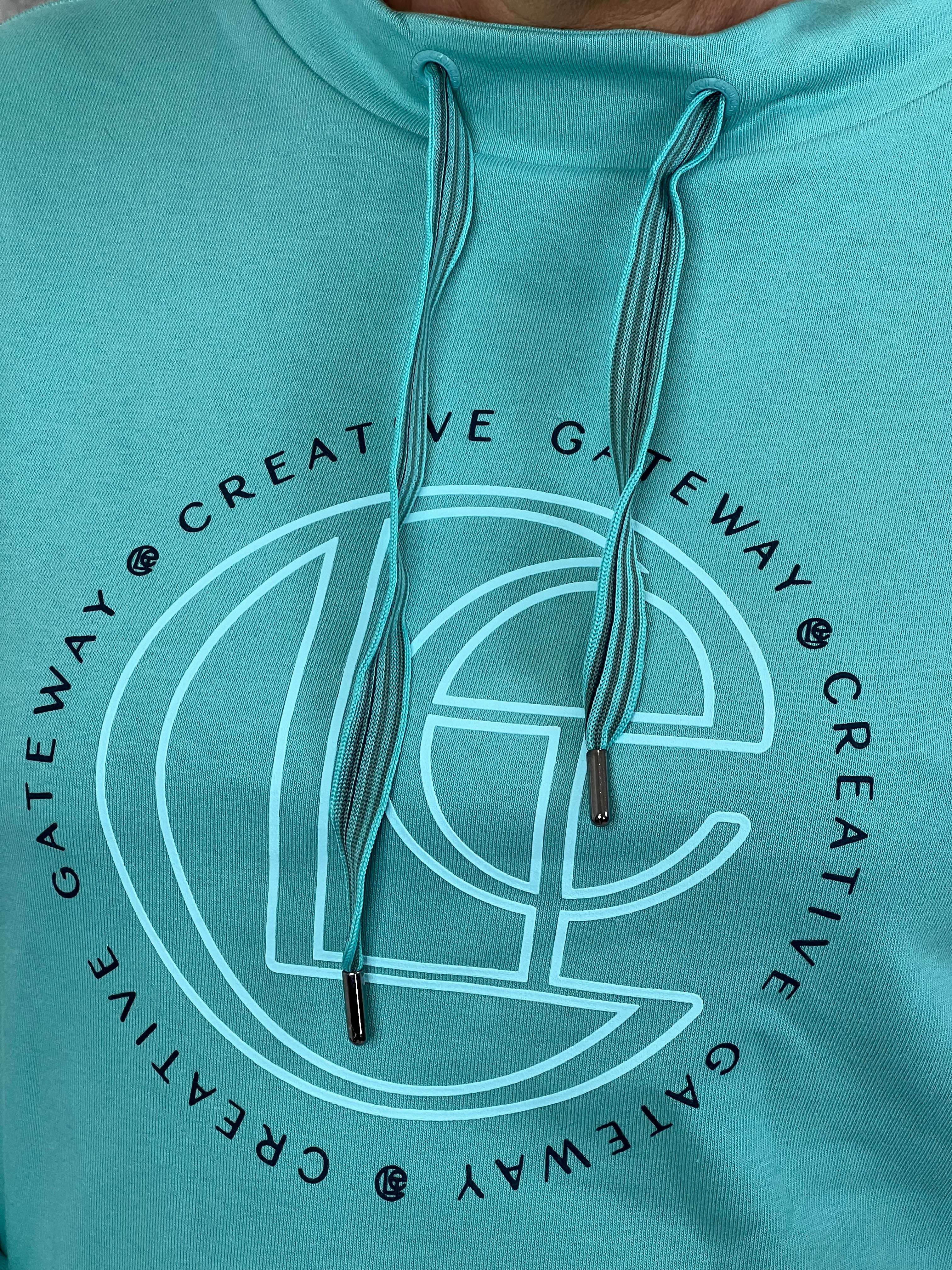 Cecil sweatshirt With Print In Adriatic Green