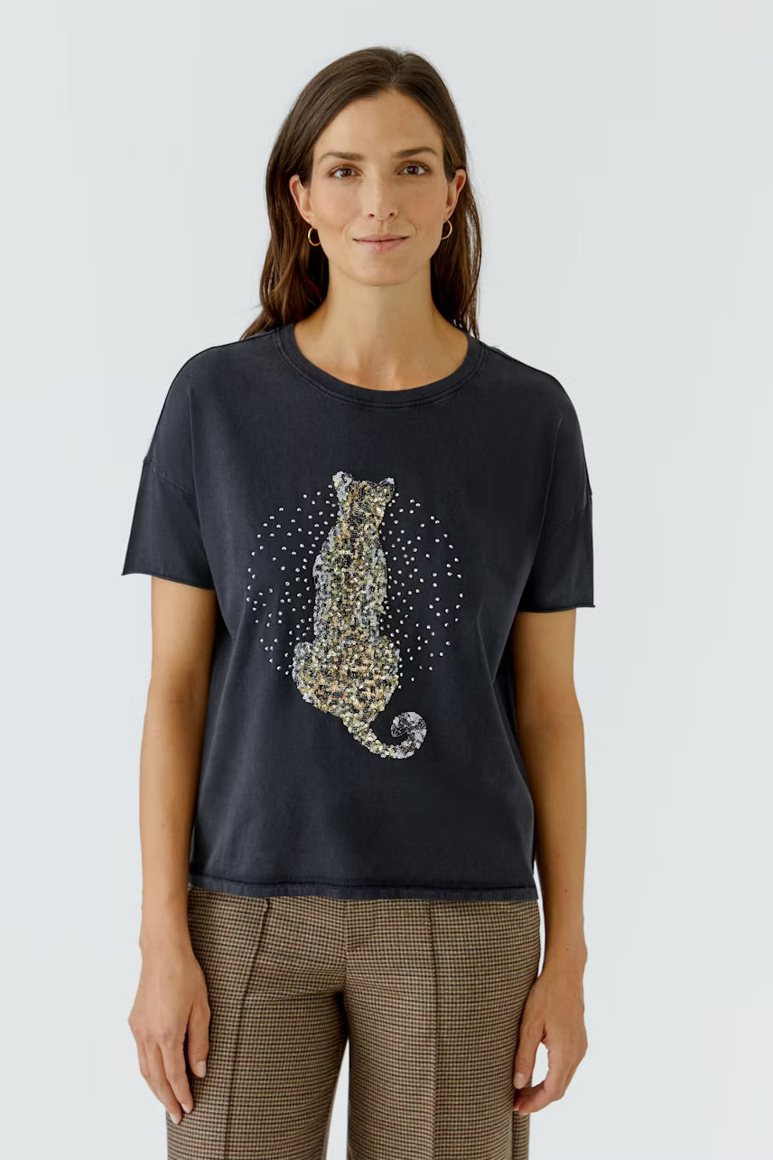 Sequence t-shirt in washed out black