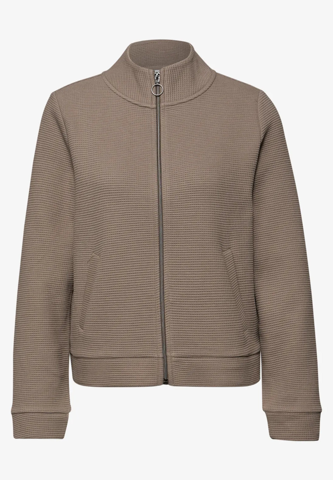 Street One Zipper Jacket In Light Terra Mocha