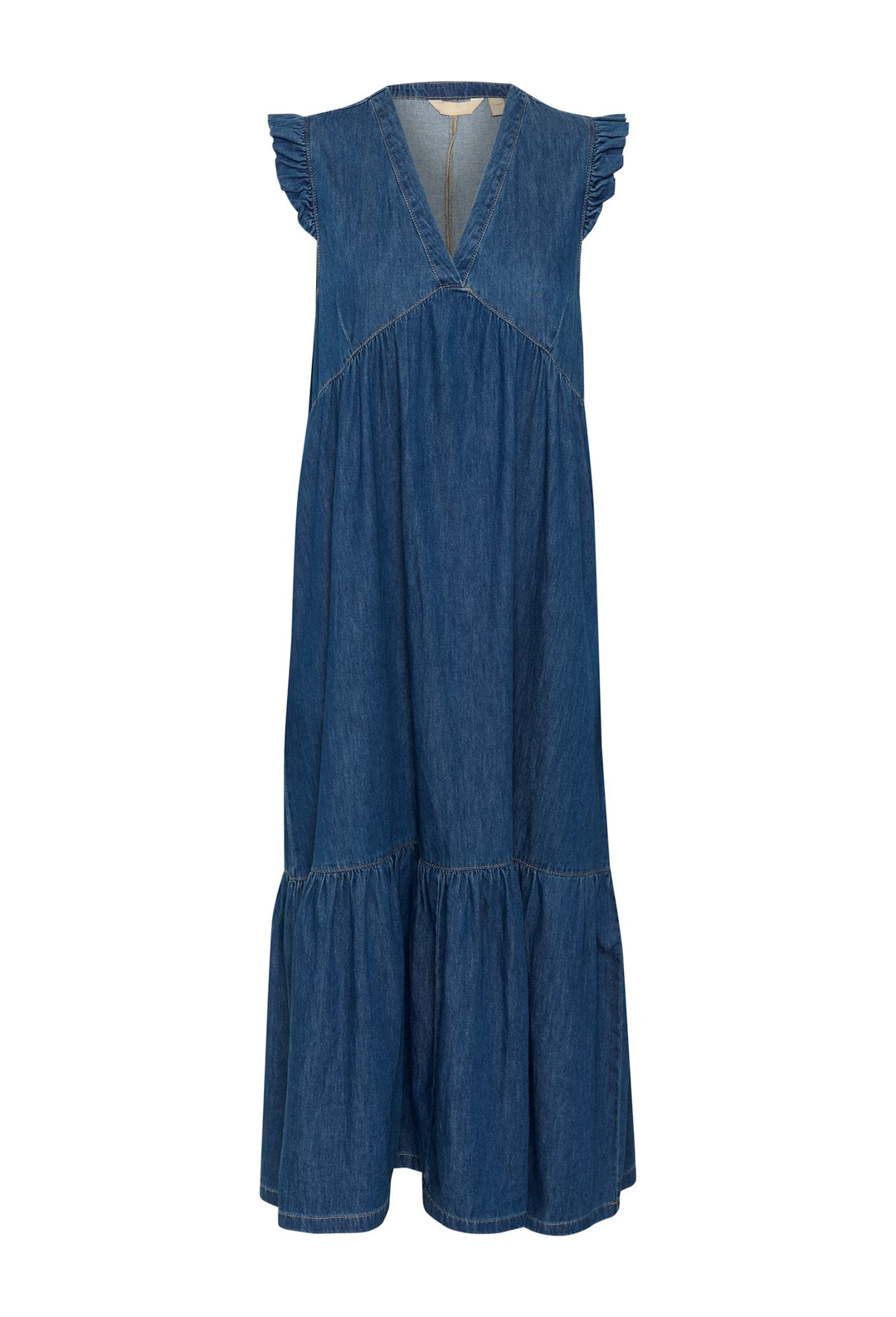 Culture Cuberteline Denim Dress In Dark Blue Wash