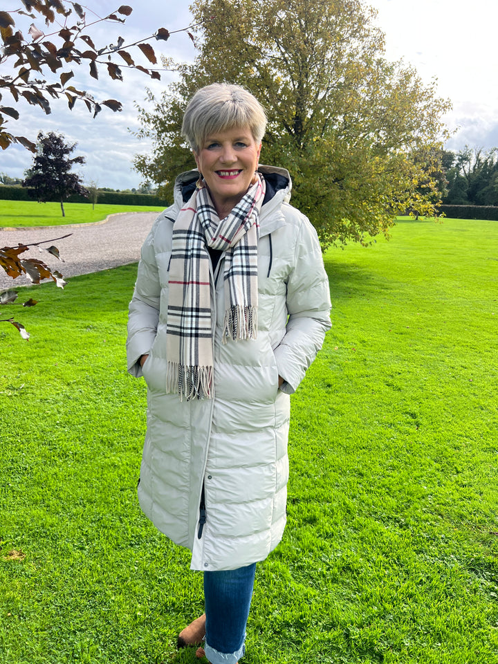 Tanta Puddle Puffa raincoat in Stone Grey