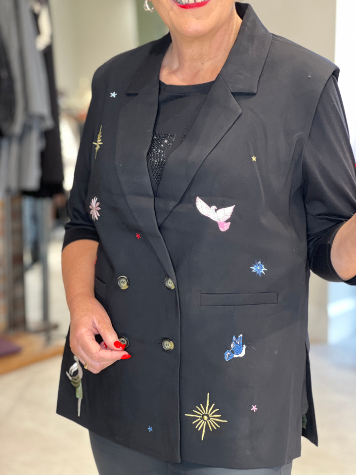 Nümph Nualmut Long Vest In Caviar