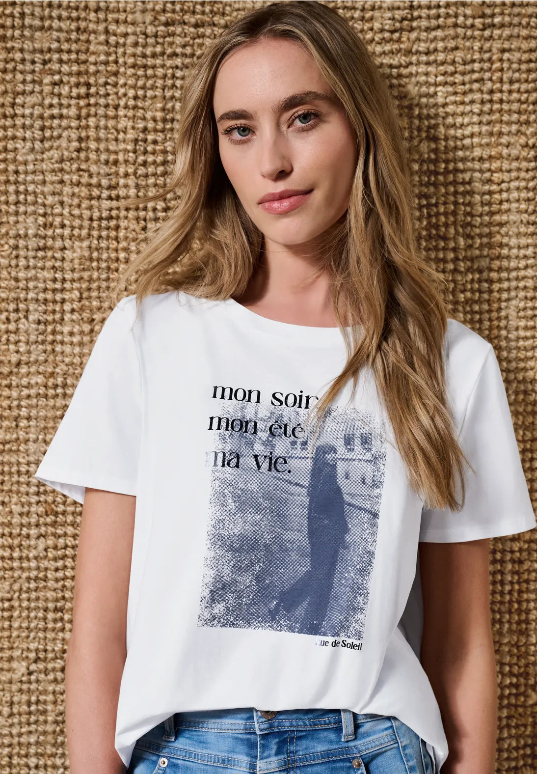 Street One photo print t-shirt in white