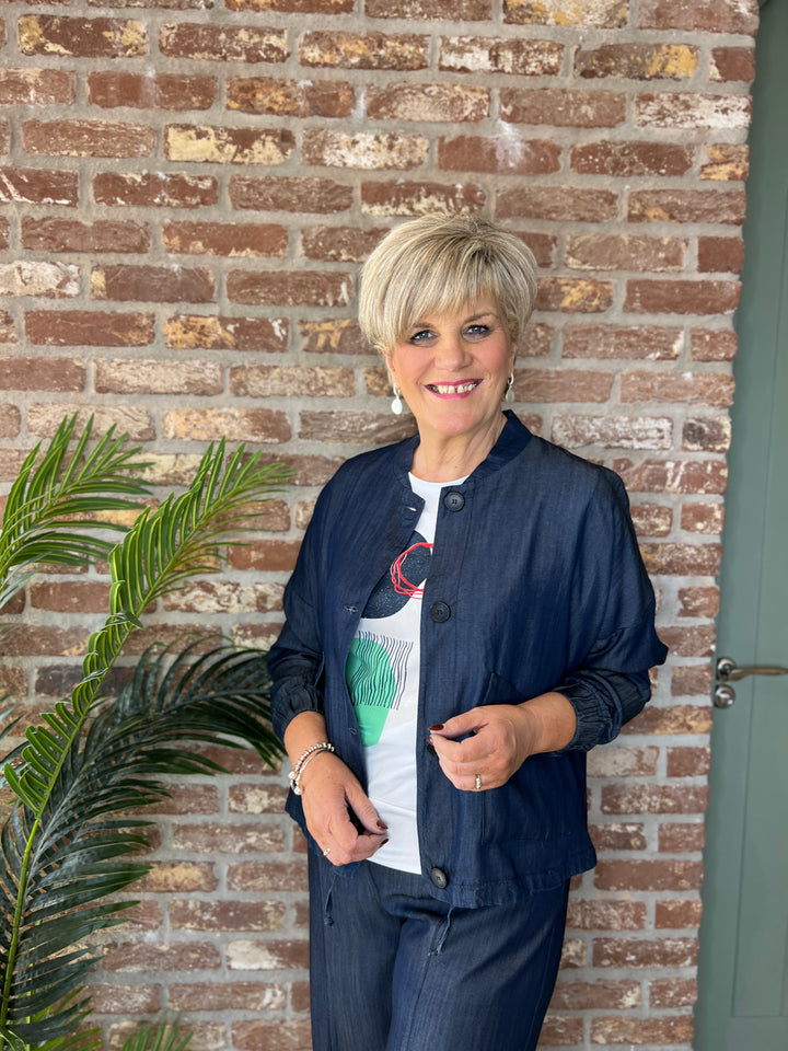 Peruzzi Lux Jean jacket In Denim