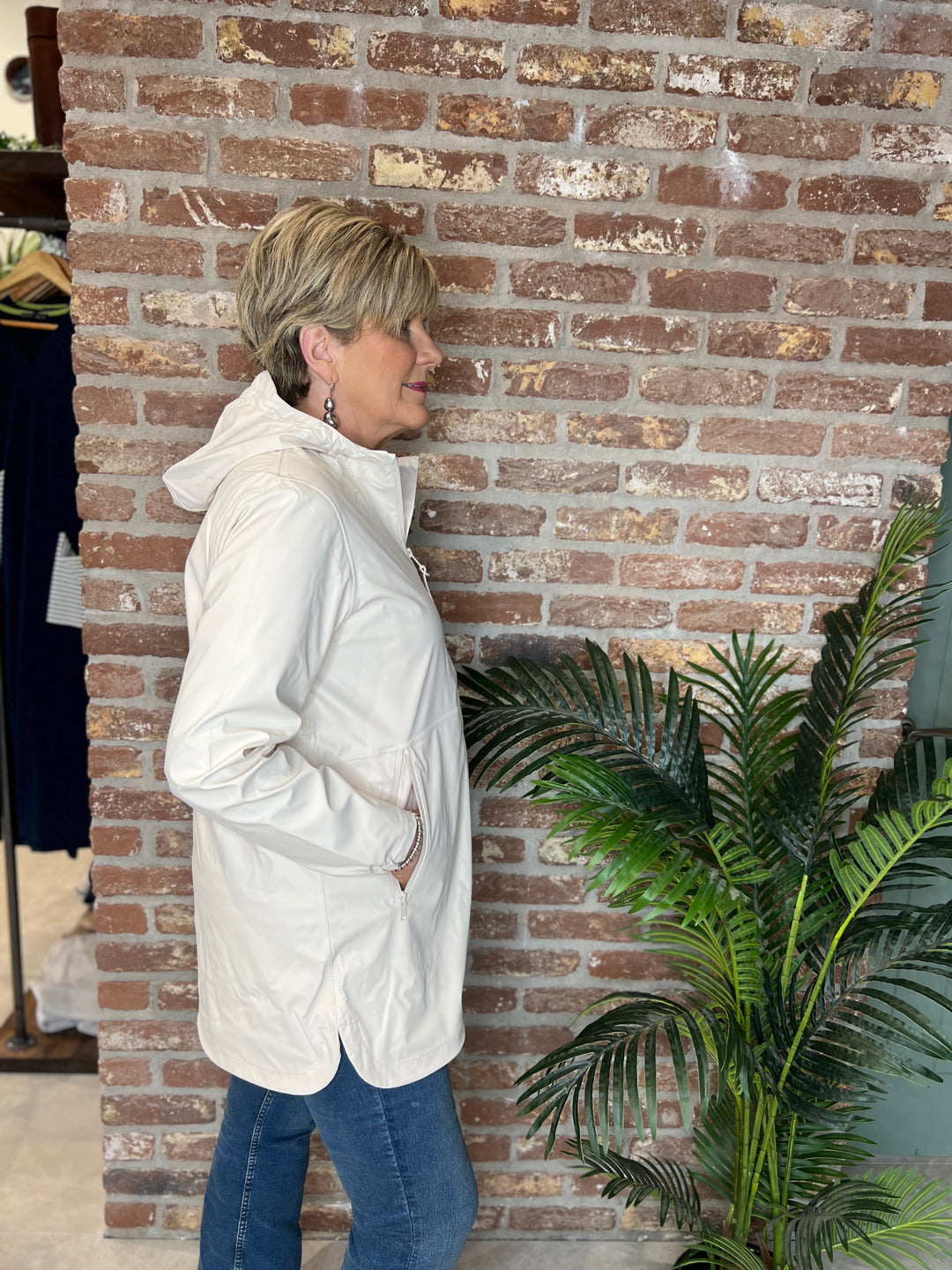 Tanta Brouillard Raincoat in Whitecap Gray