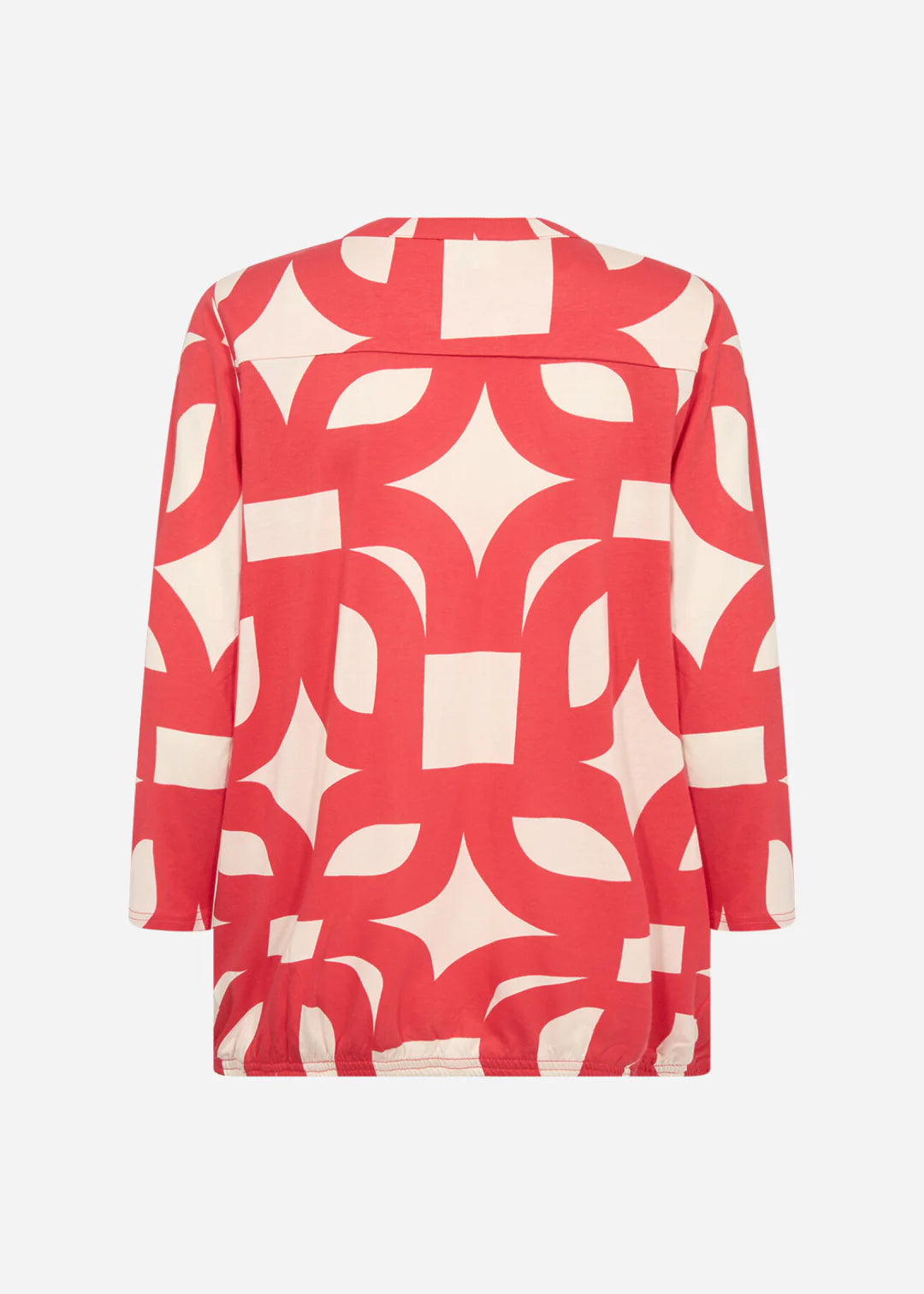 Soya Concept Felicity Geometric Top In Red Multi
