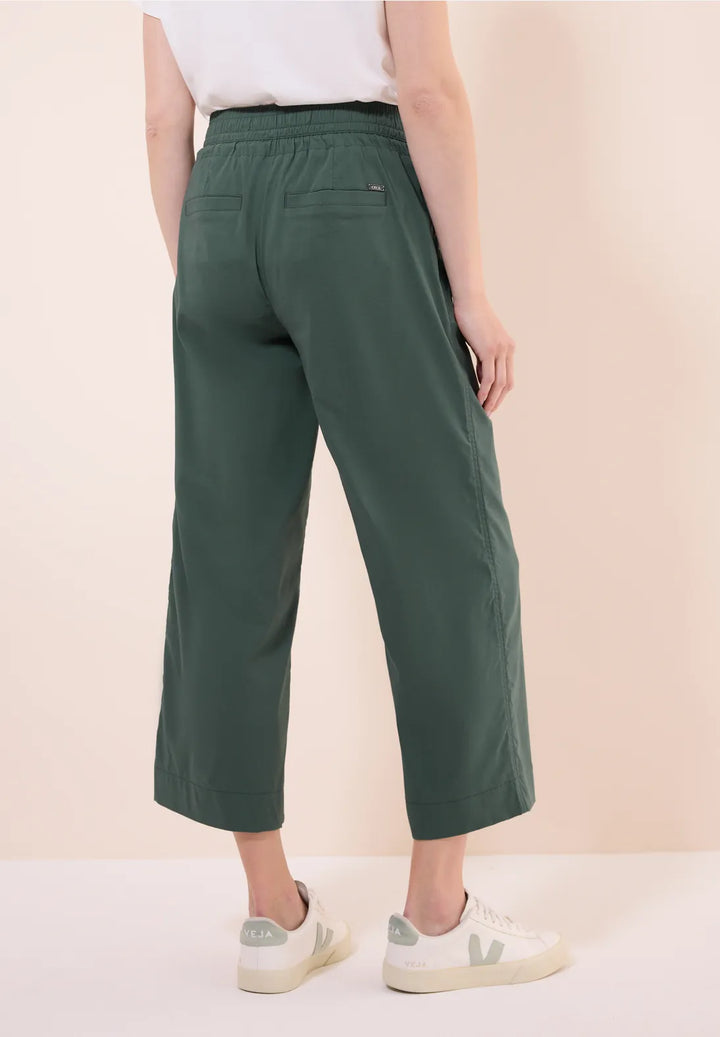Cecil Neele Wide Leg Trousers In Khaki