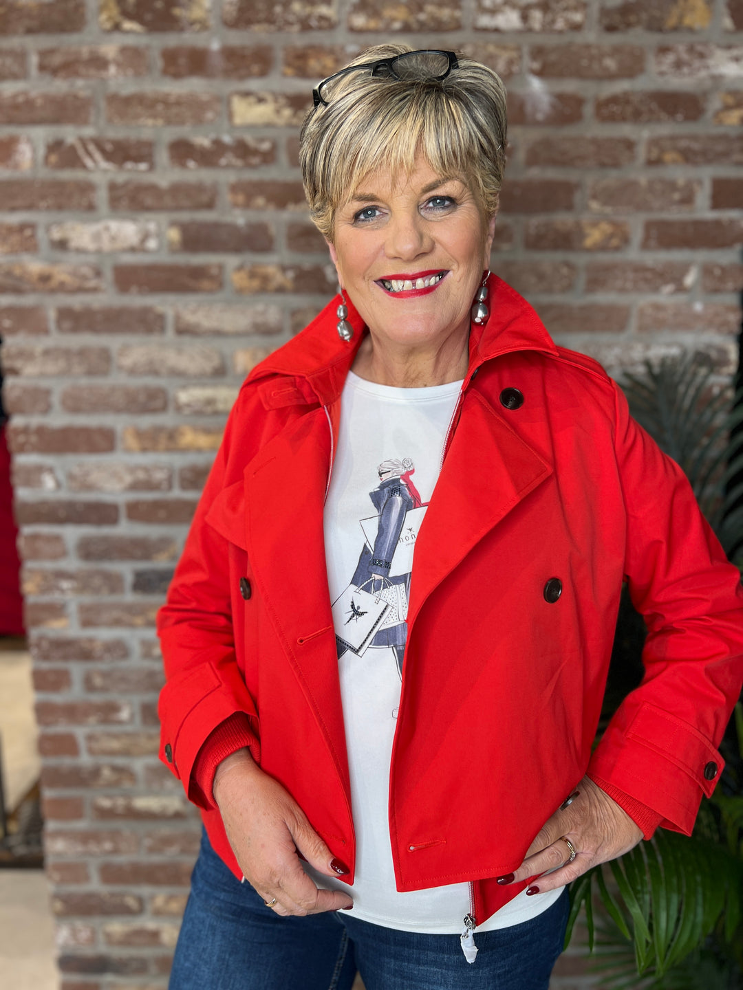 Monari Trench-coat In Chilli Pepper