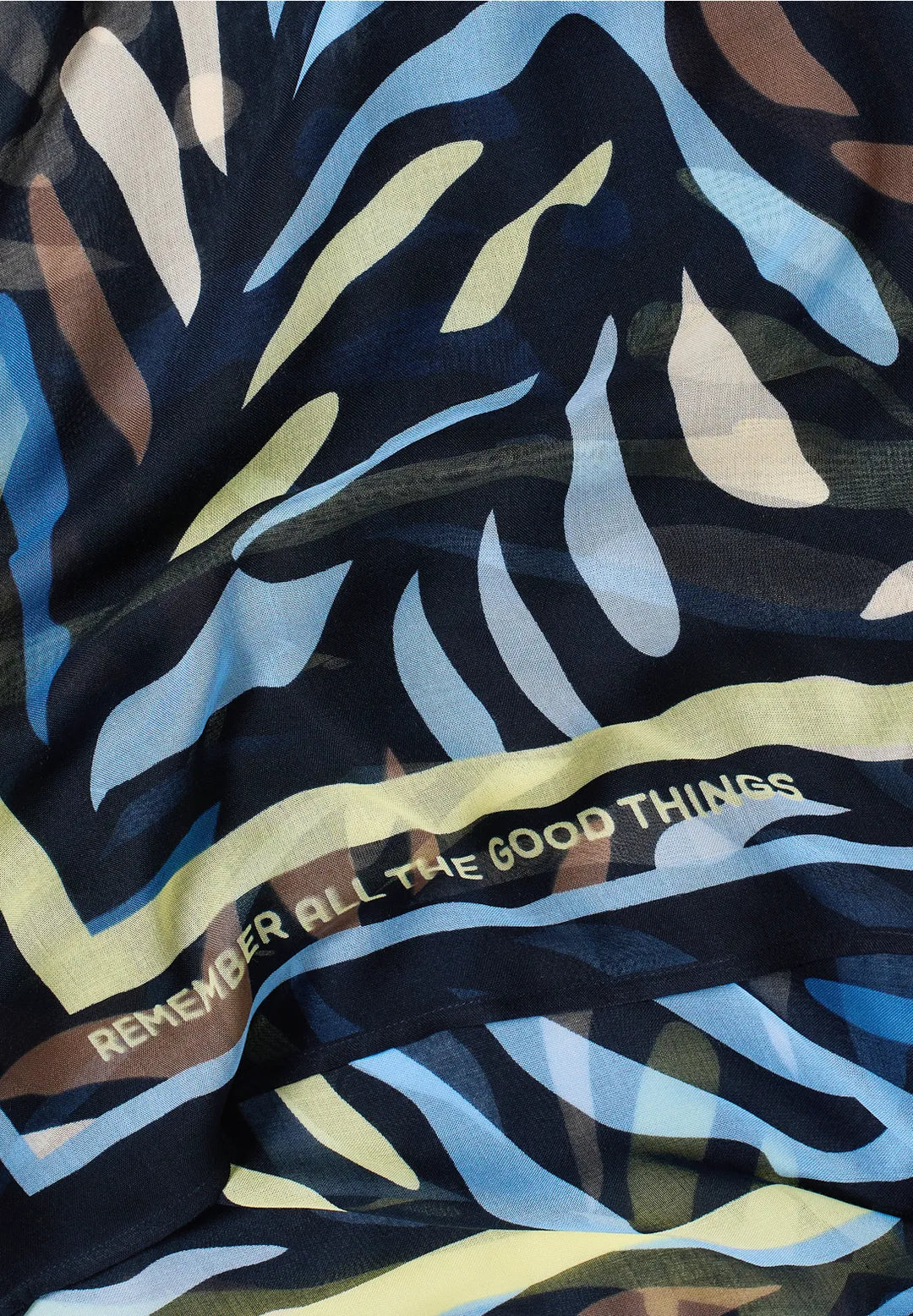 Cecil Print Cloth Scarf In Universal Blue