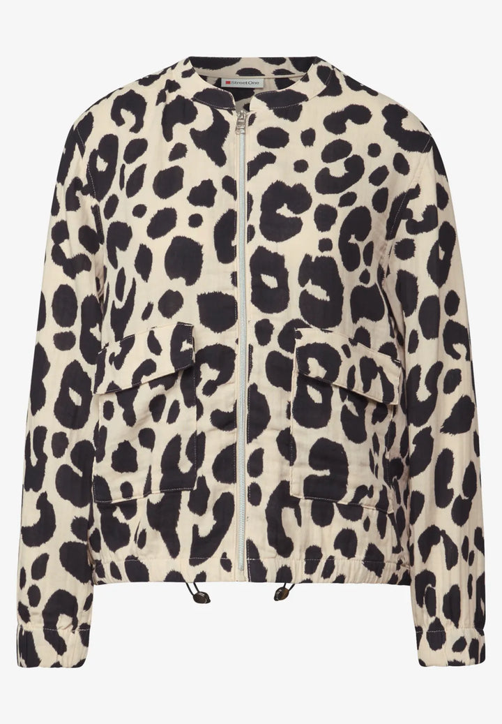 Street One Muslin Jacket In Coastal Beige