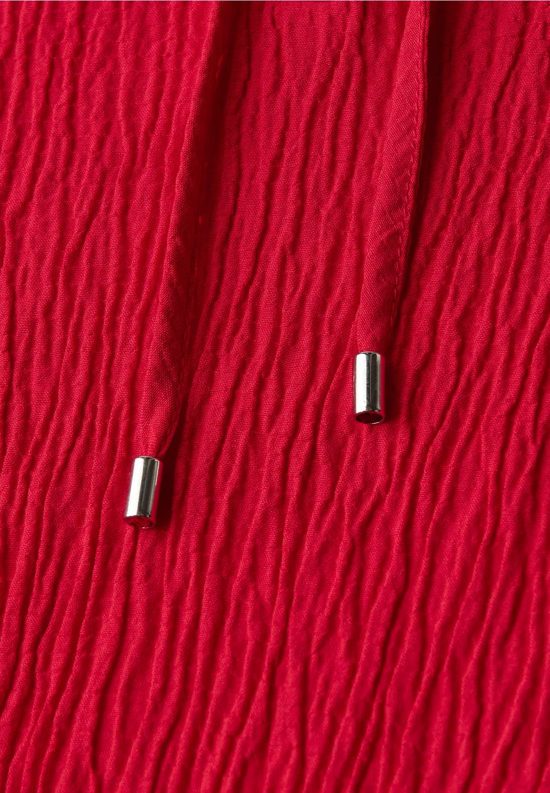 Street One Tie Blouse In Racing Red