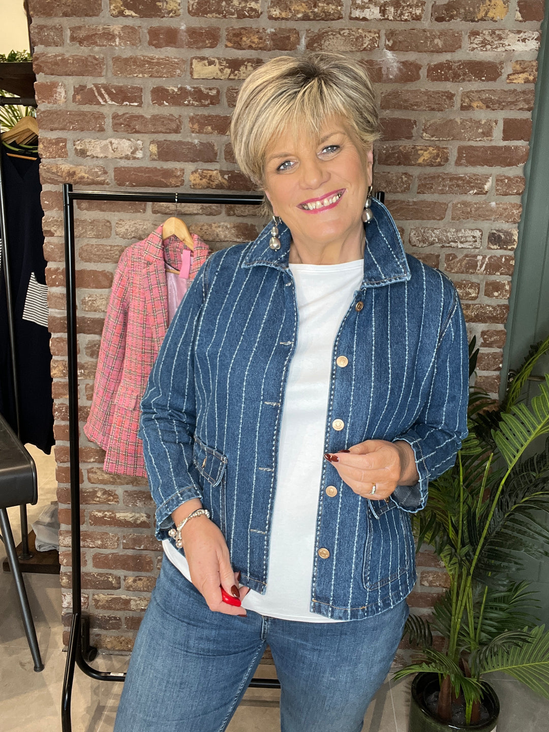 Nümph Nuatlanta denim jacket In medium blue